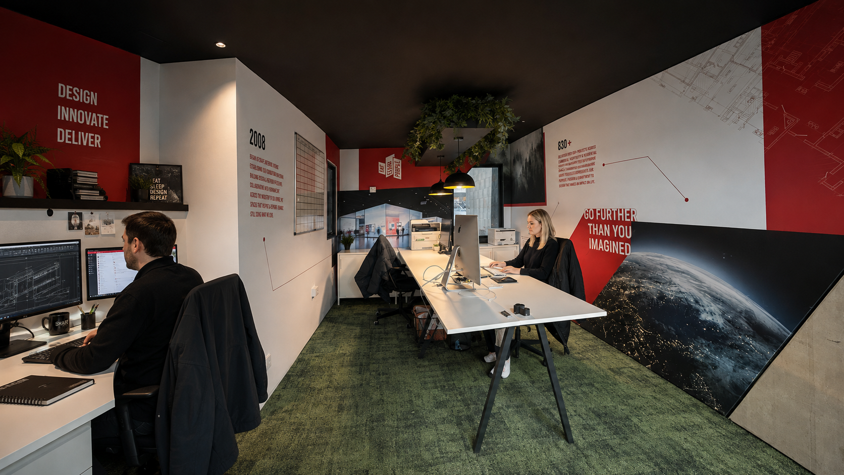 The Stand People office with designers at work